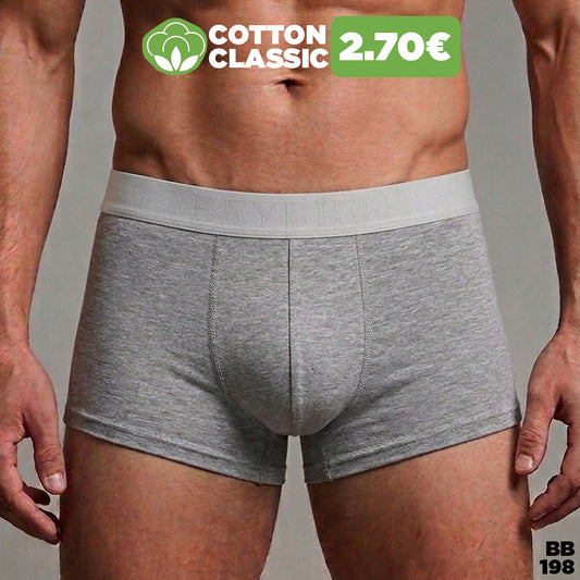 Muške Pamučne Bokserice Classic - svijetlo siva