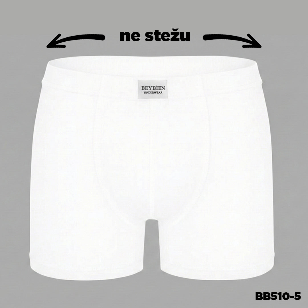 Muške bokserice koje ne stežu - bijela