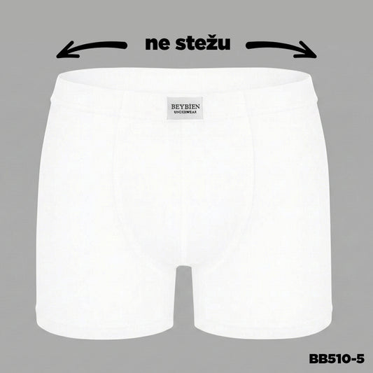 Muške bokserice koje ne stežu - bijela