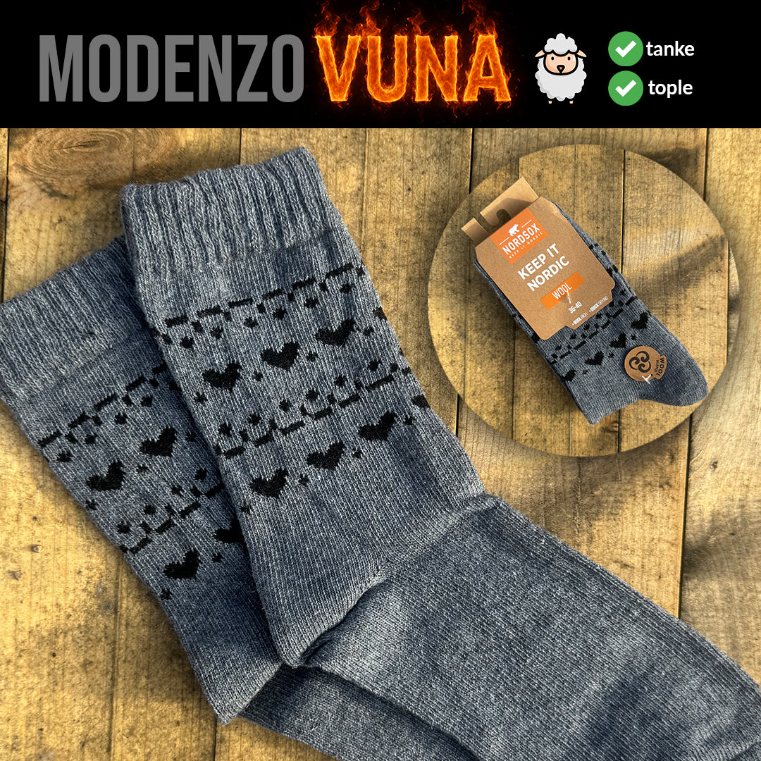 Ženske vunene čarape standardne debljine