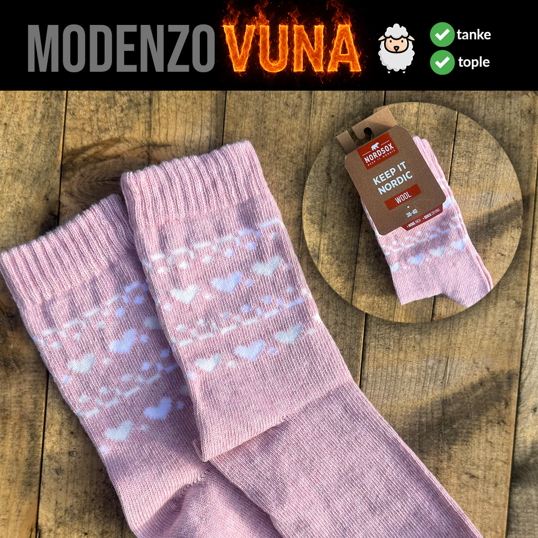 Ženske vunene čarape standardne debljine