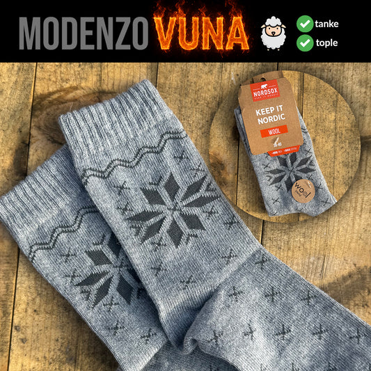 Ženske vunene čarape standardne debljine