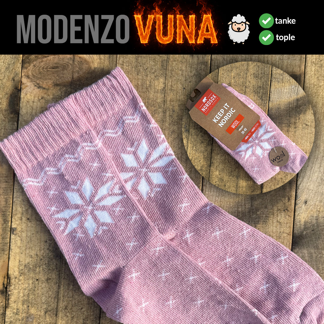 Ženske vunene čarape standardne debljine