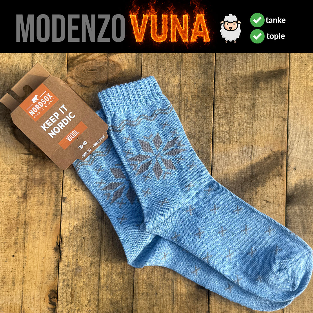 Ženske vunene čarape standardne debljine