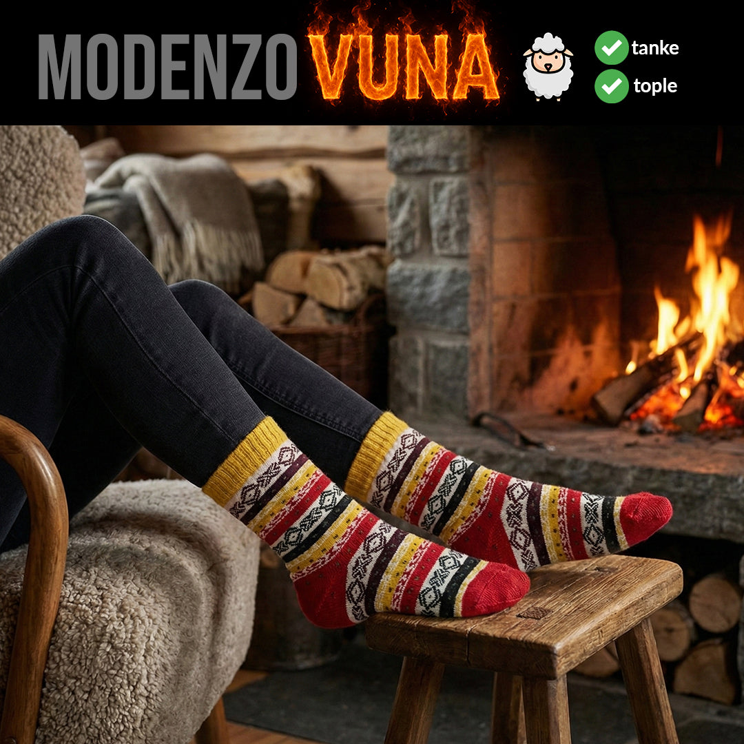 Ženske vunene čarape standardne debljine