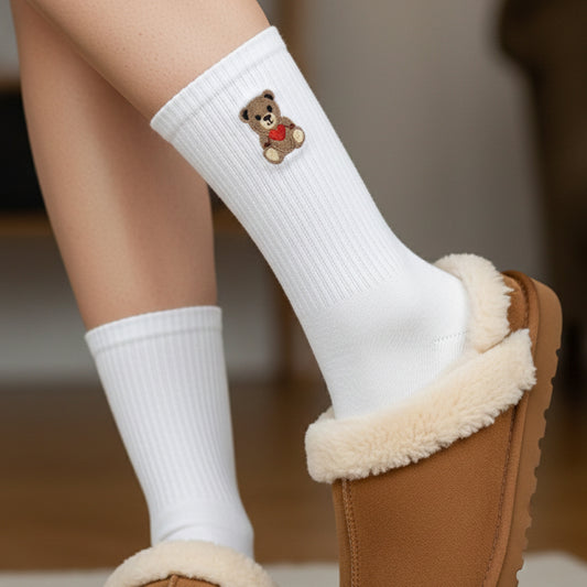 Ženske pamučne čarape s premium vezom🐻