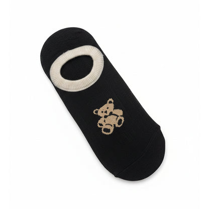 Ženske pamučne nazuvice sa motivom medvjedića 🐻