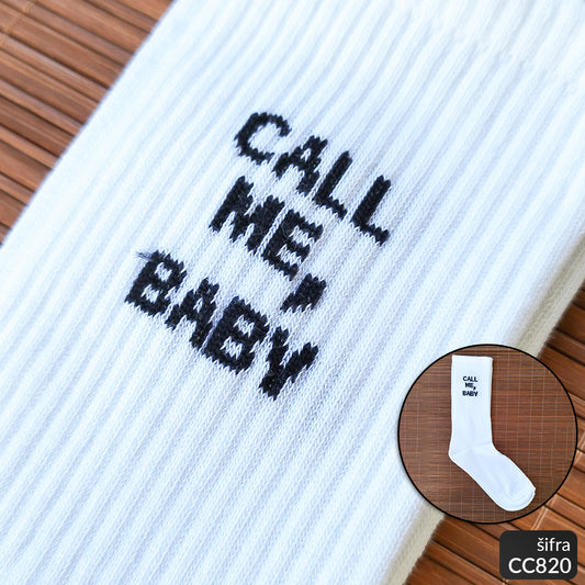 Unisex sportske čarape sa tekstom 37-43 CC 820