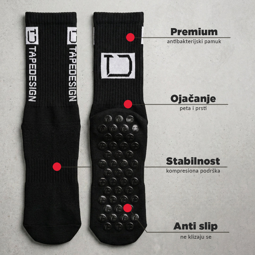 ANTI SLIP Sportske Čarape – Maksimalna Kontrola u Svakom Pokretu TD