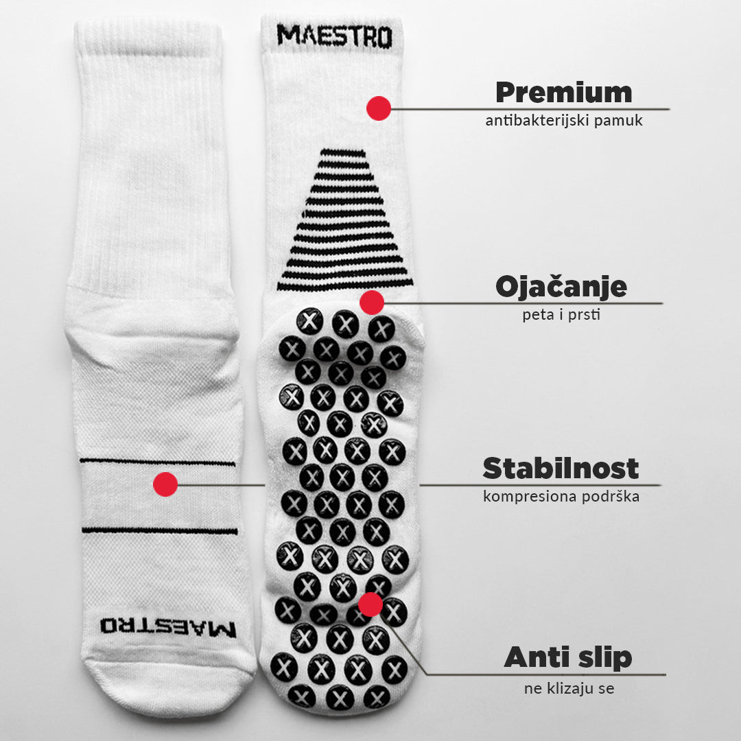 ANTI SLIP Sportske Čarape – Maksimalna Kontrola u Svakom Pokretu Maestro