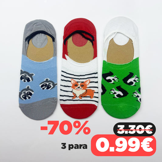 Muške nevidljive čarape 40-45 SET 3 para
