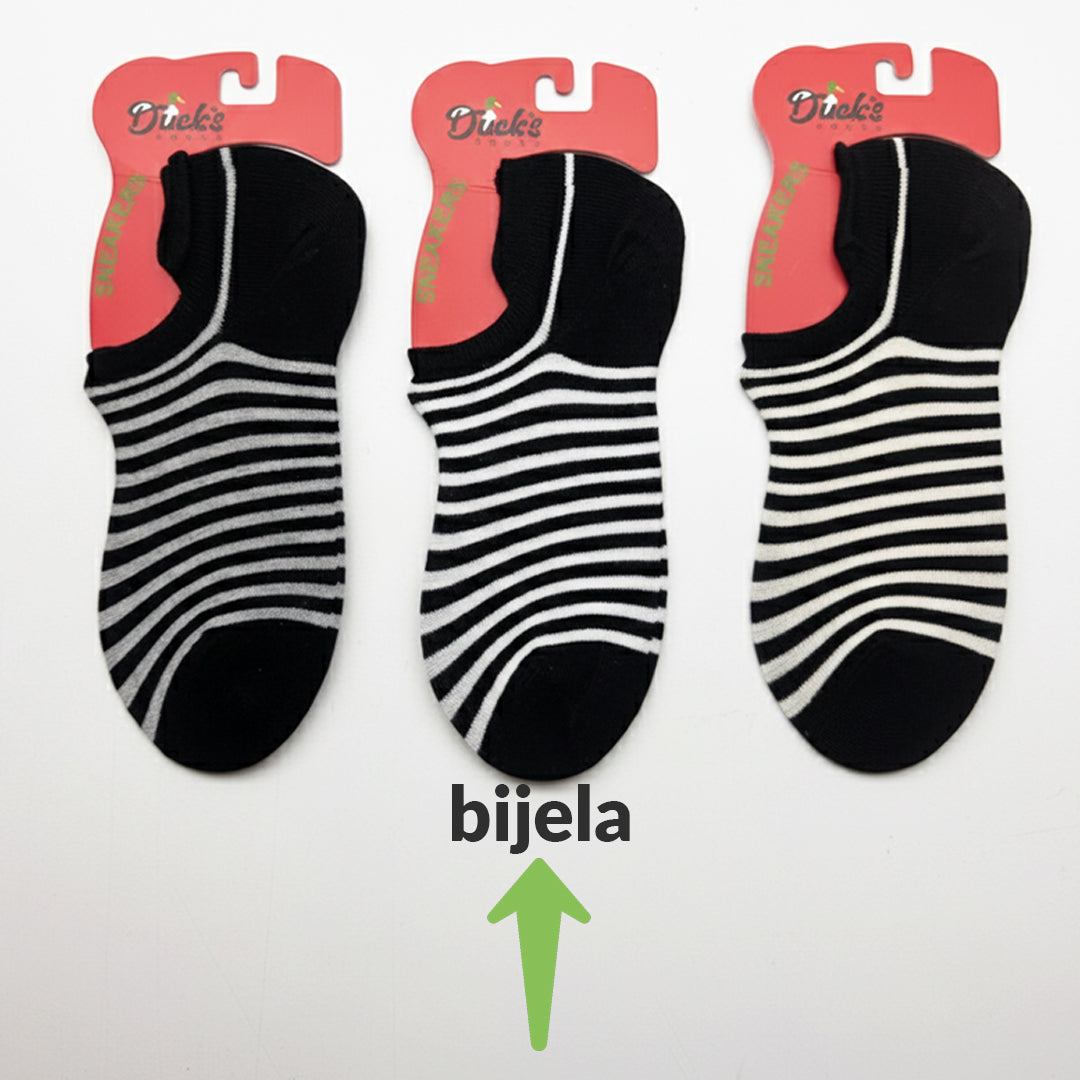 Ženske pamučne sneakers čarape 🐄