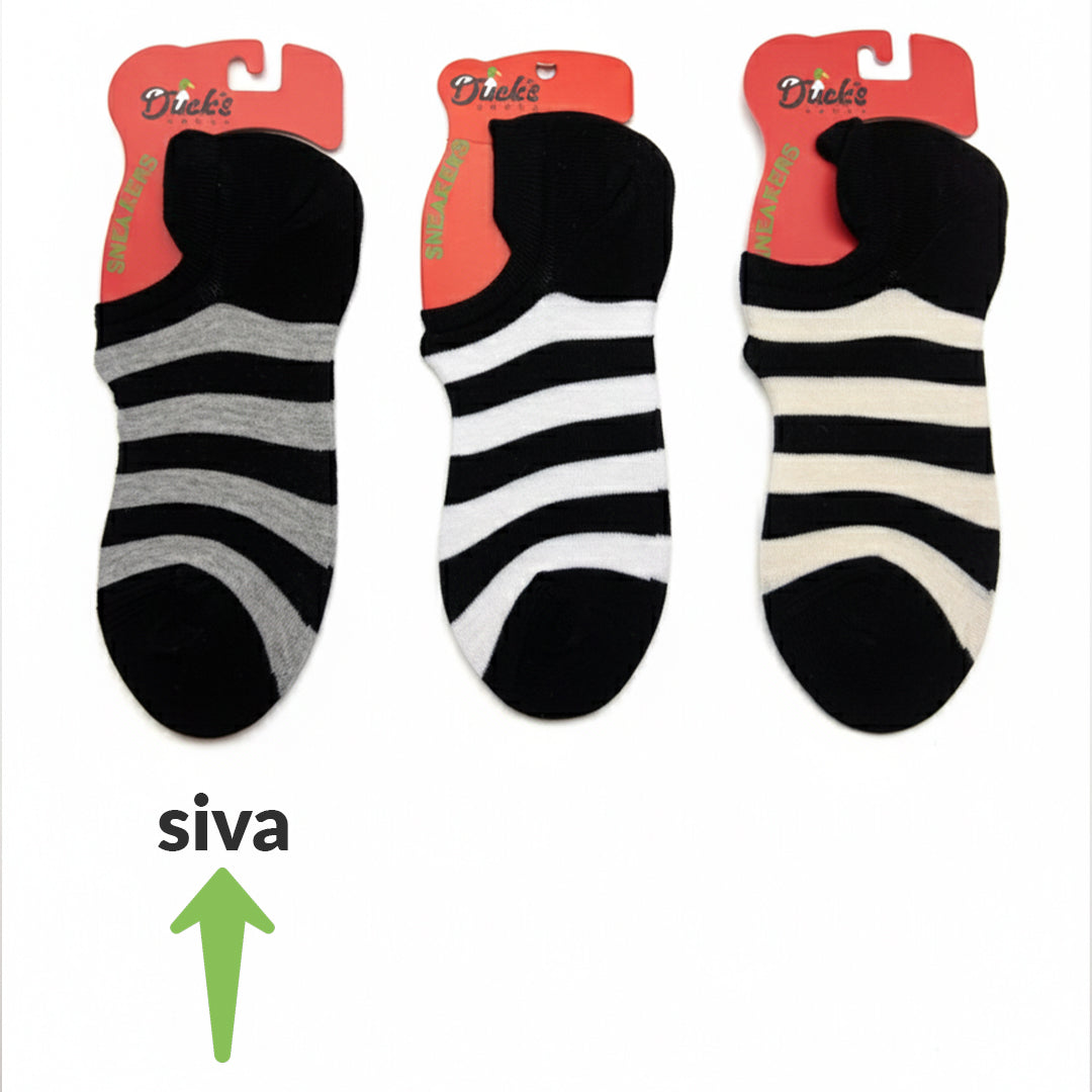 Ženske pamučne sneakers čarape 🐄