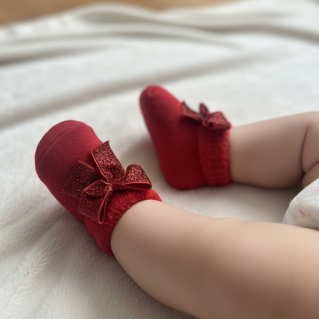 Dječije Pamučne Čarapice sa Mašnicom (0-12 mjeseci)