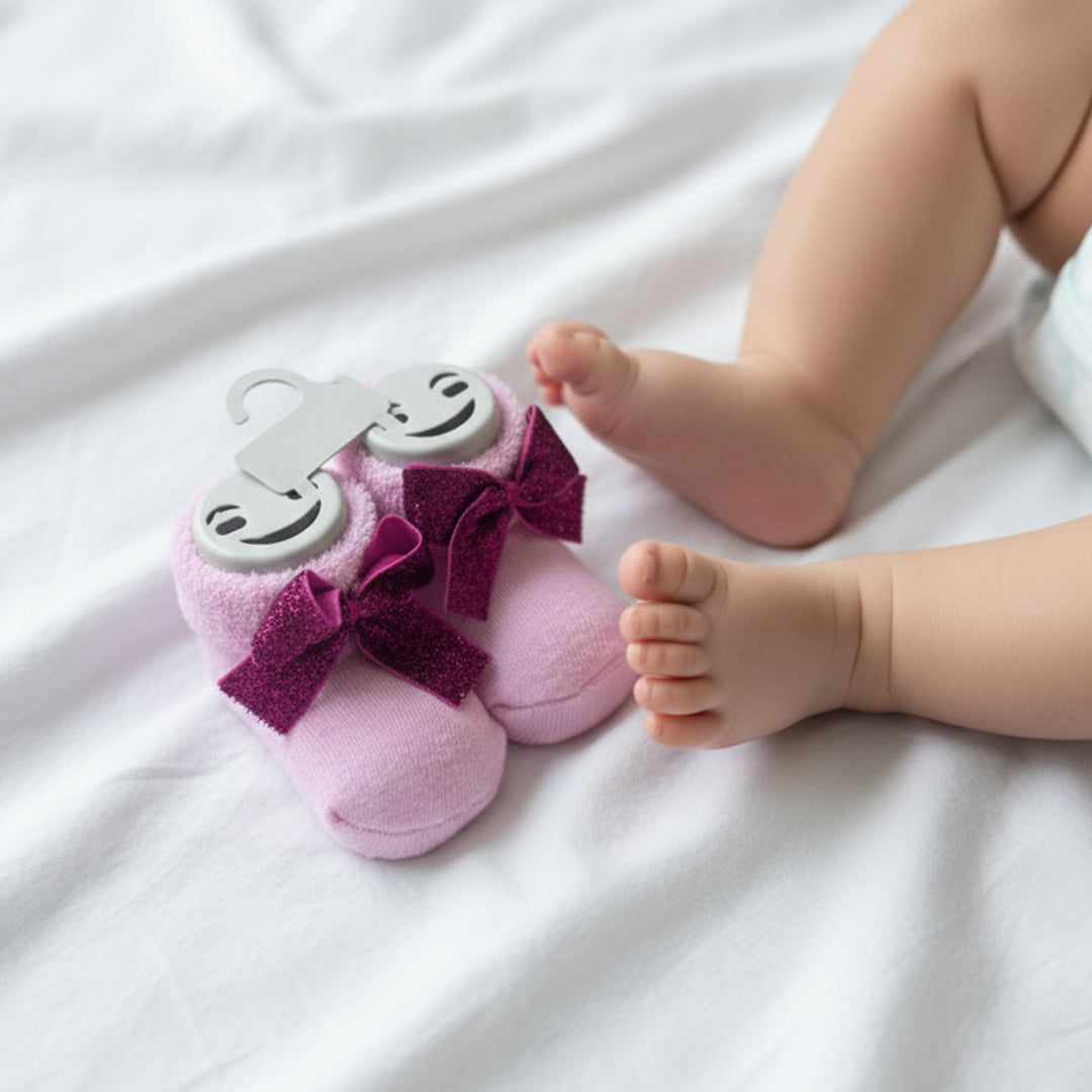 Dječije Pamučne Čarapice sa Mašnicom (0-12 mjeseci)