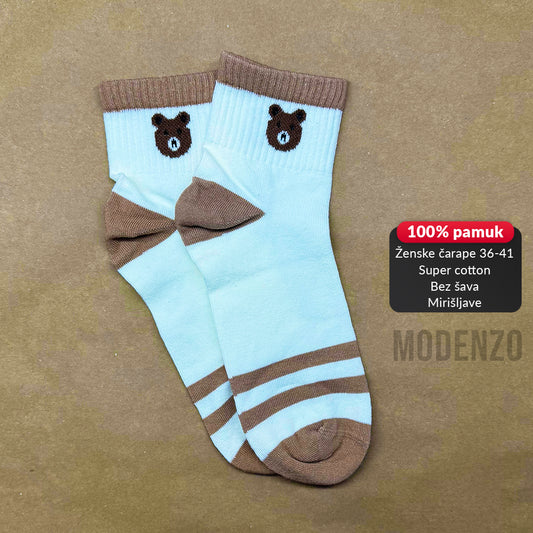 Ženske polukratke čarape super cotton 36-41 CD 83