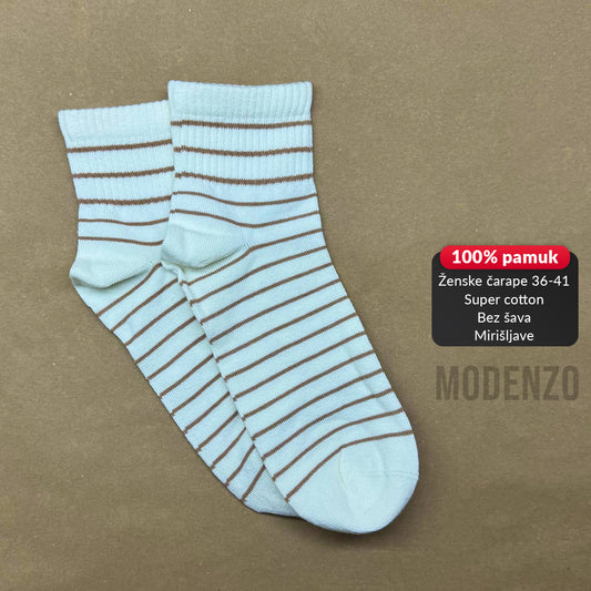 Ženske polukratke čarape super cotton 36-41 CD 84