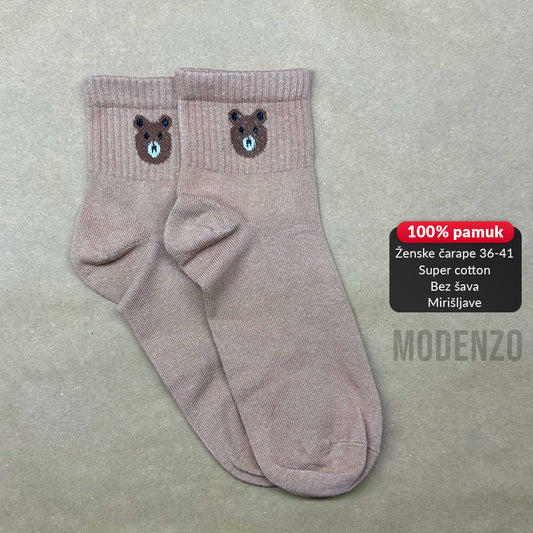 Ženske polukratke čarape super cotton 36-41 CD 86