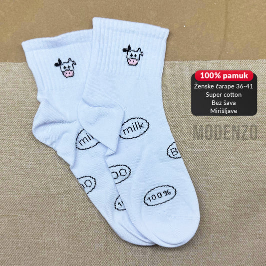Ženske polukratke čarape super cotton 36-41 CD 88