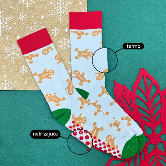 Ženske neklizajuće termo čarape CM655