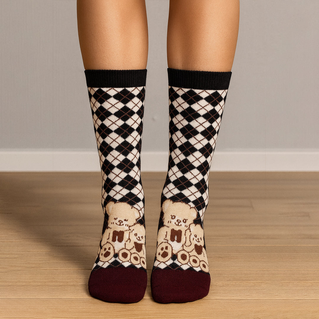 Unisex šarene čarape 37-43 medvedic