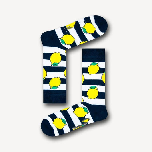 Unisex šarene čarape 37-43 limun