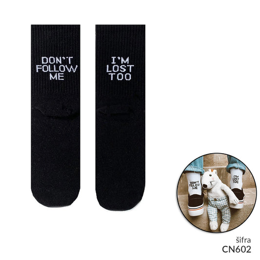 Unisex šarene čarape 36-41 CN 602 (crna boja)