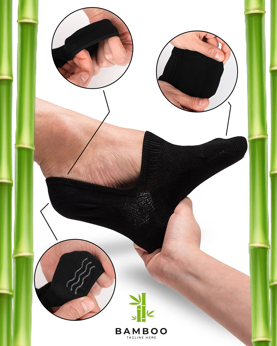 🧦 Bambus nevidljive čarape