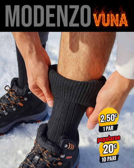 Muške tople vunene čarape standardne debljine