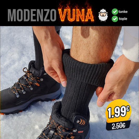 Muške tople vunene čarape standardne debljine