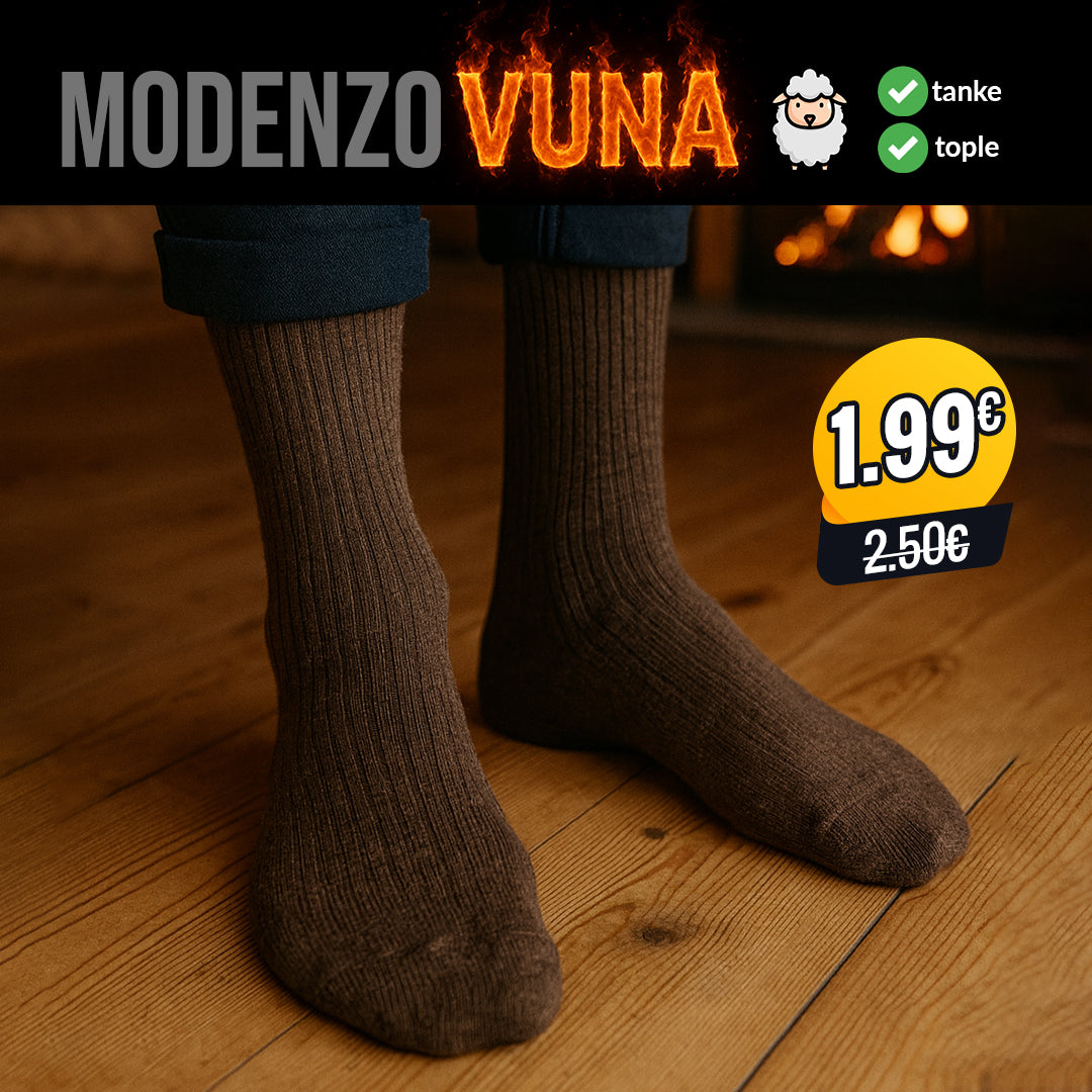 Muške tople vunene čarape standardne debljine