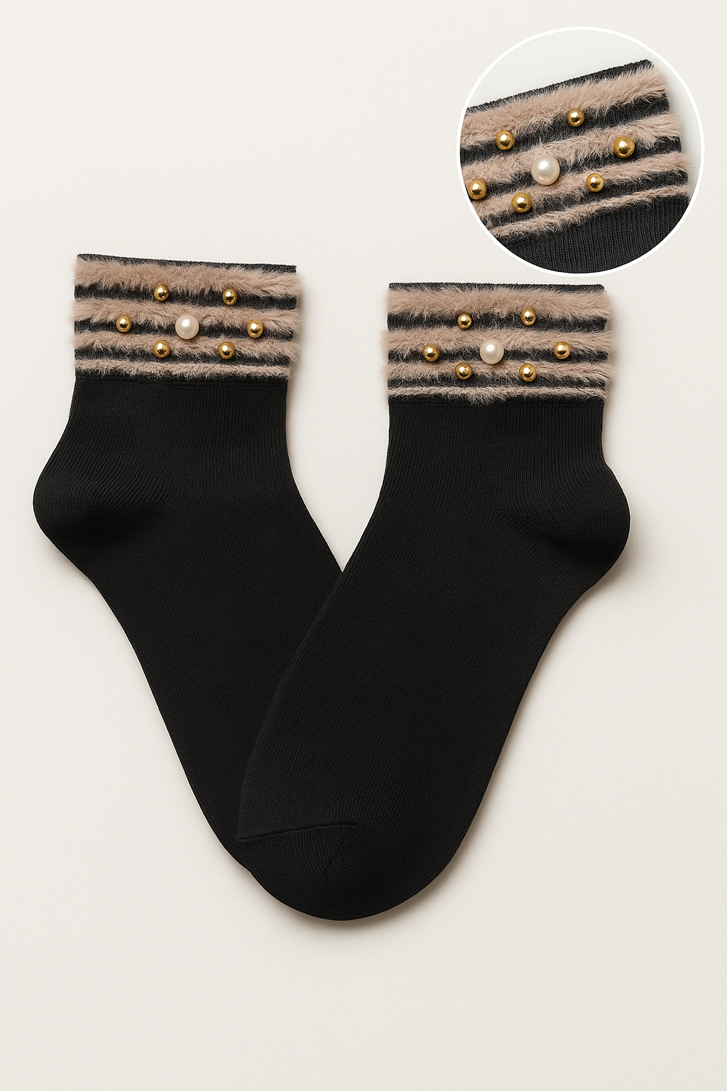 Ženske polukratke čarape sa ukrasima 36-41