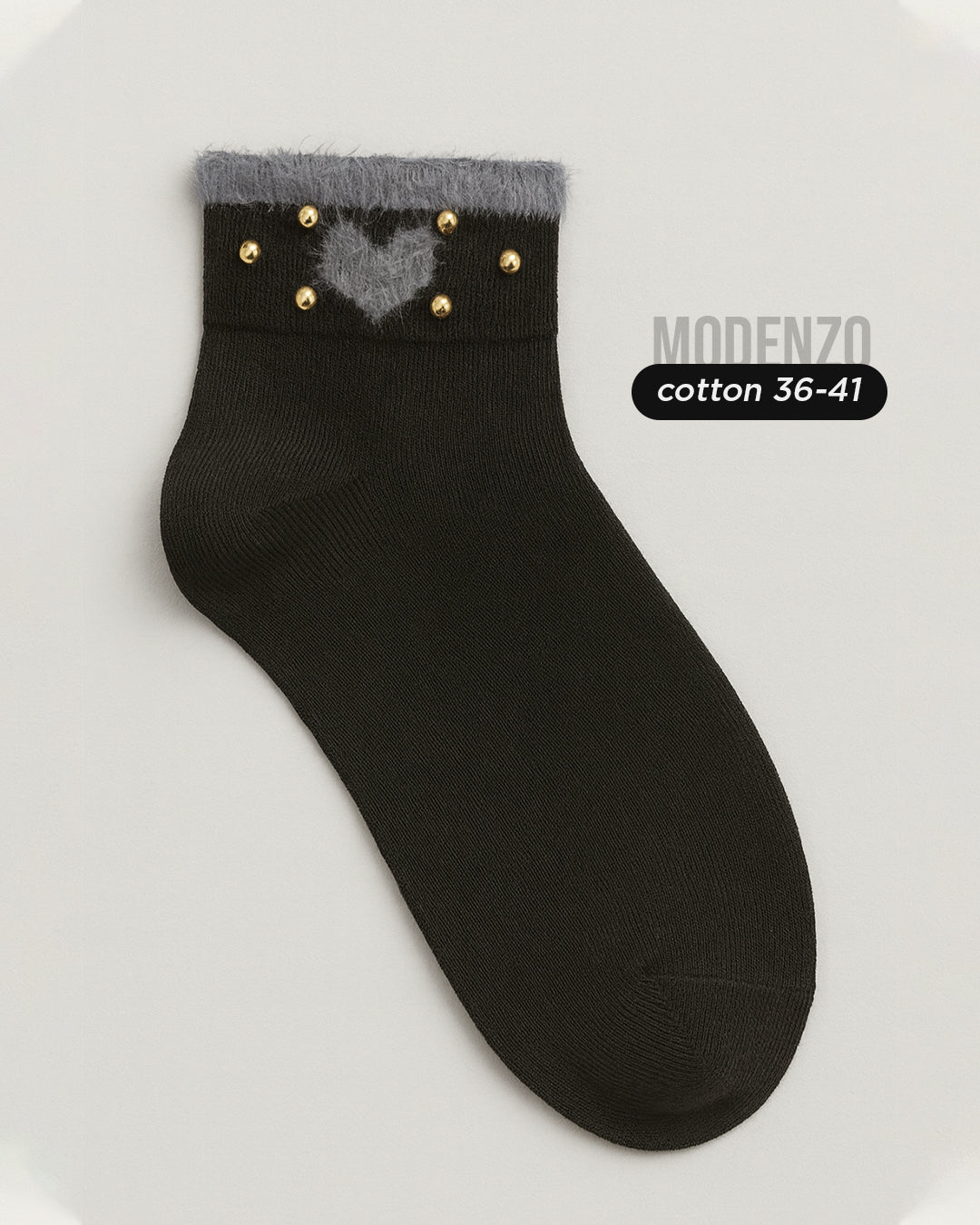 Ženske polukratke čarape sa ukrasima 36-41