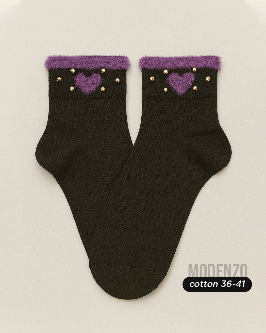 Ženske polukratke čarape sa ukrasima 36-41