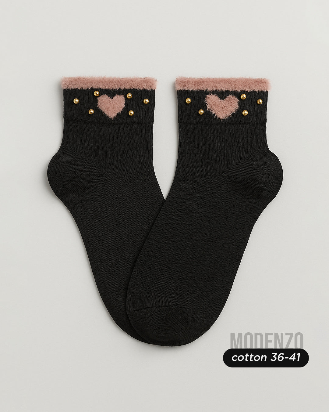 Ženske polukratke čarape sa ukrasima 36-41