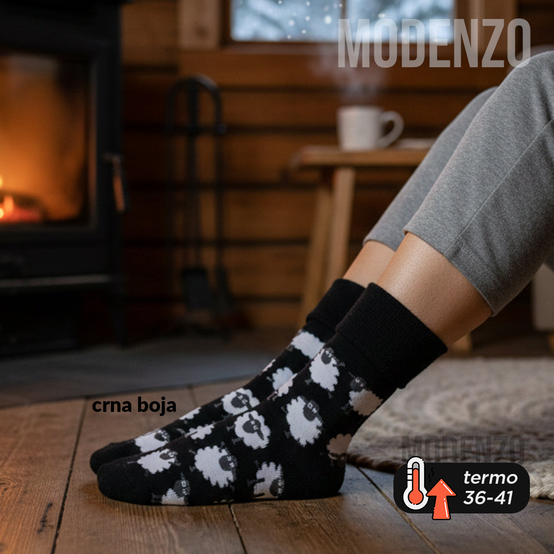 Ženske termo čarape 36-41 (ovčice)