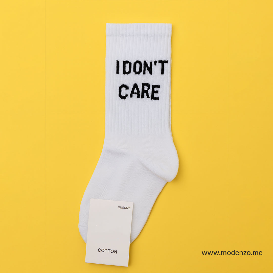 Unisex šarene čarape 37-43 "I don't care"