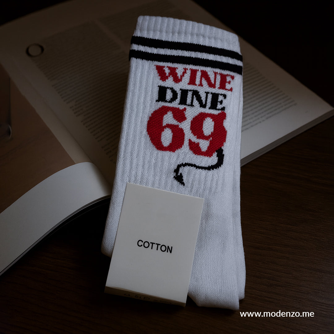 Unisex šarene čarape 37-43 "Wine dine"