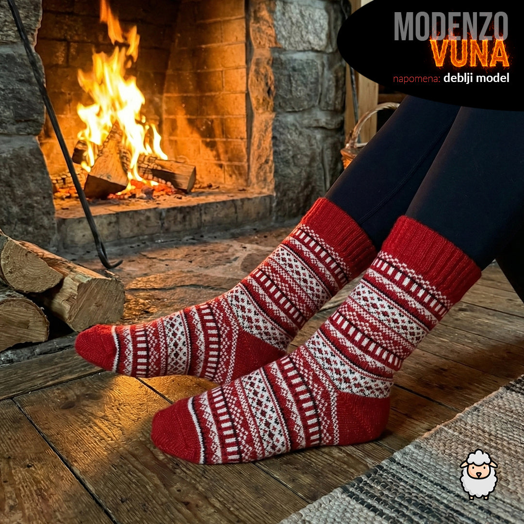 Ženske tople vunene čarape 36-41 (deblji model)