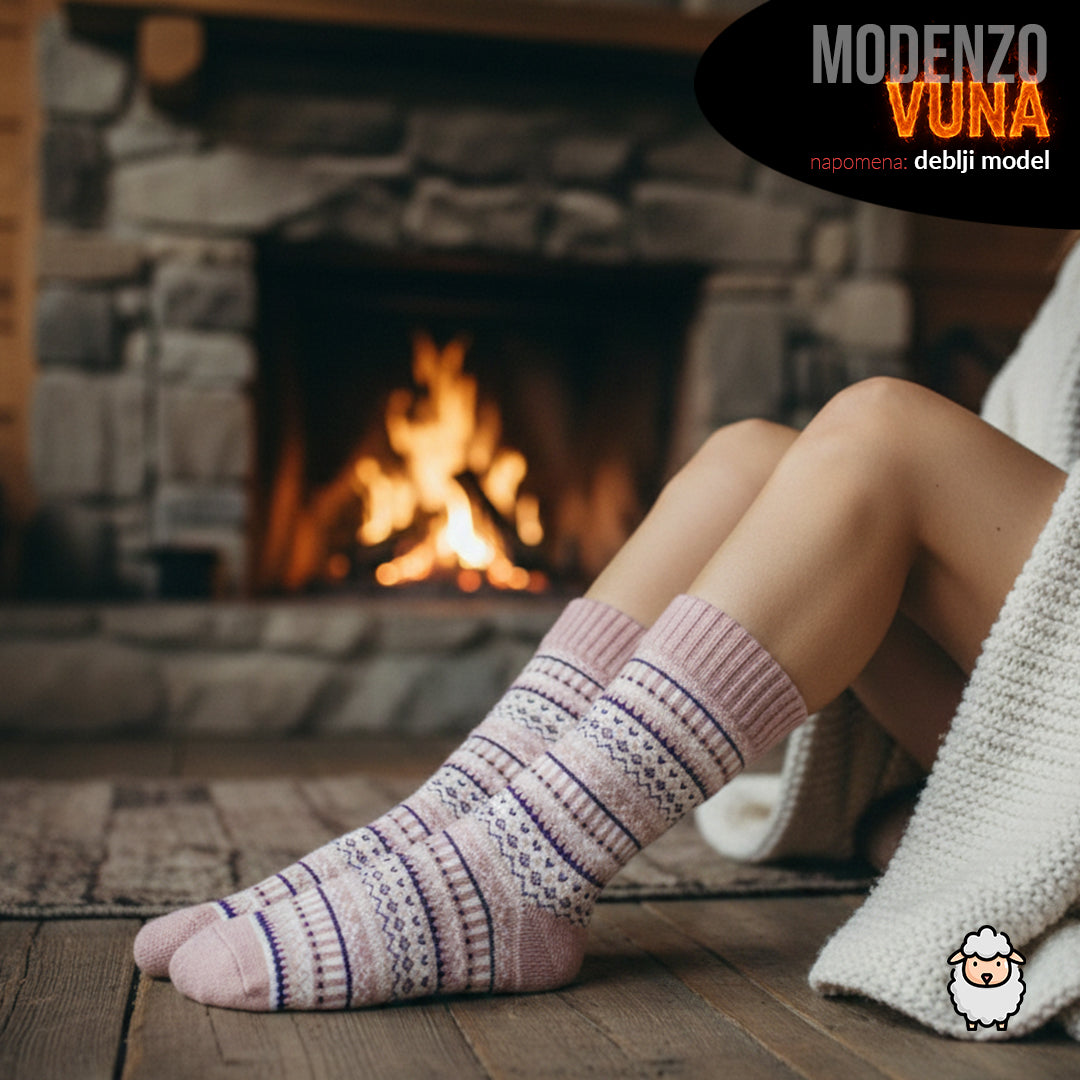 Ženske tople vunene čarape 36-41 (deblji model)