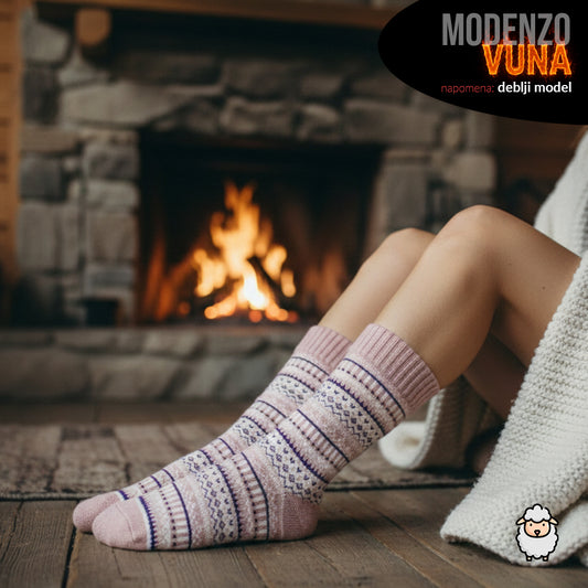 Ženske tople vunene čarape 36-41 (deblji model)