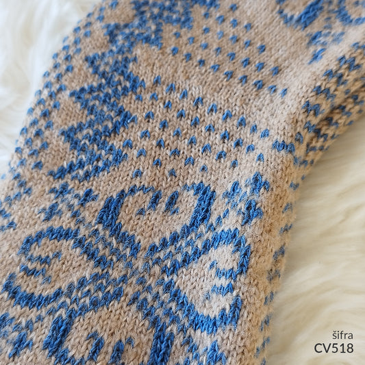 Ženske polukratke vunene pape 36-41 CV 518