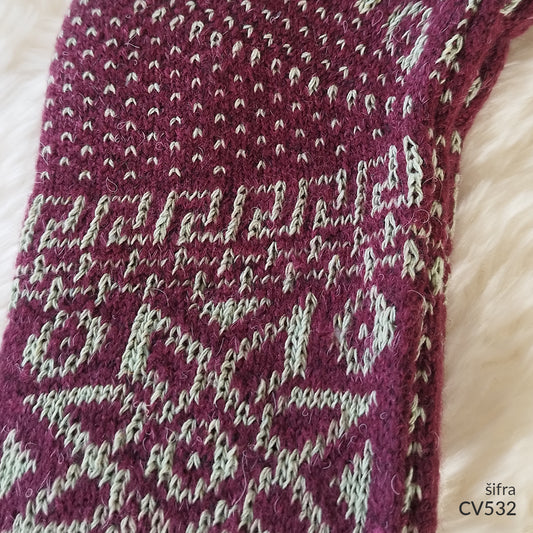 Ženske polukratke vunene pape 36-41 CV 532