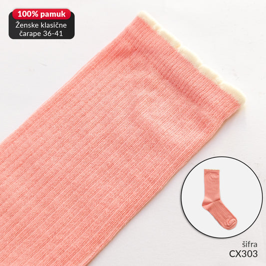 Ženske klasične čarape 36-41 CX303