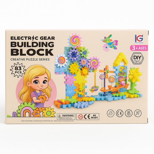 Electric Gear Building Block - Kreativne kockice Gradnju (83 komada) (djevojčice)