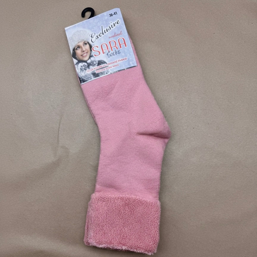 Ženske jednobojne termo čarape 36-41