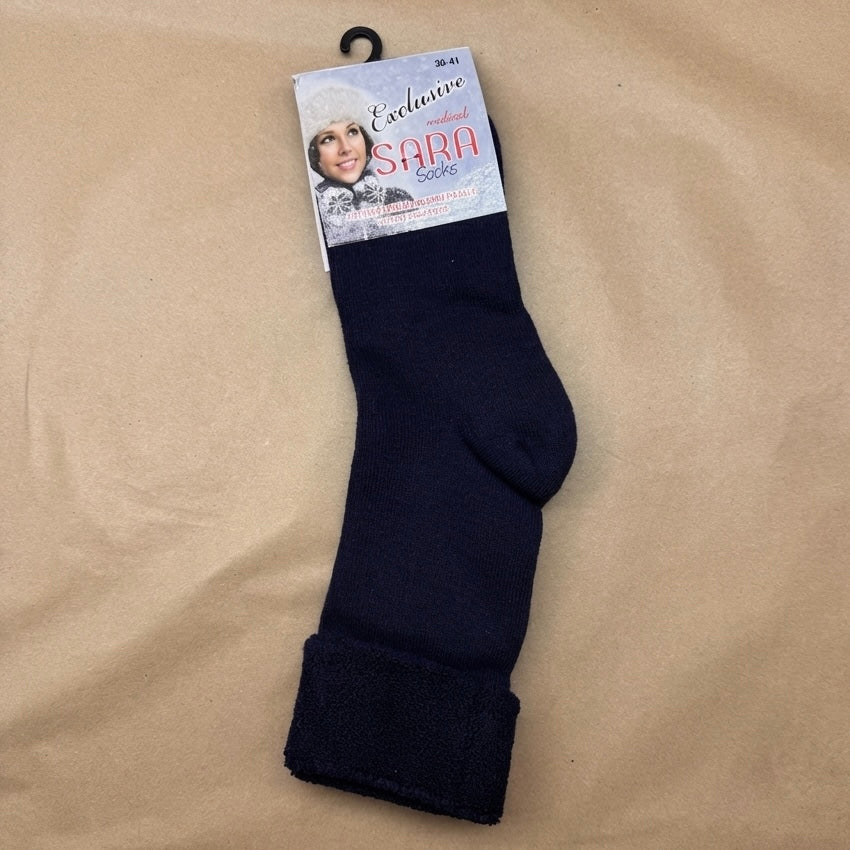 Ženske jednobojne termo čarape 36-41