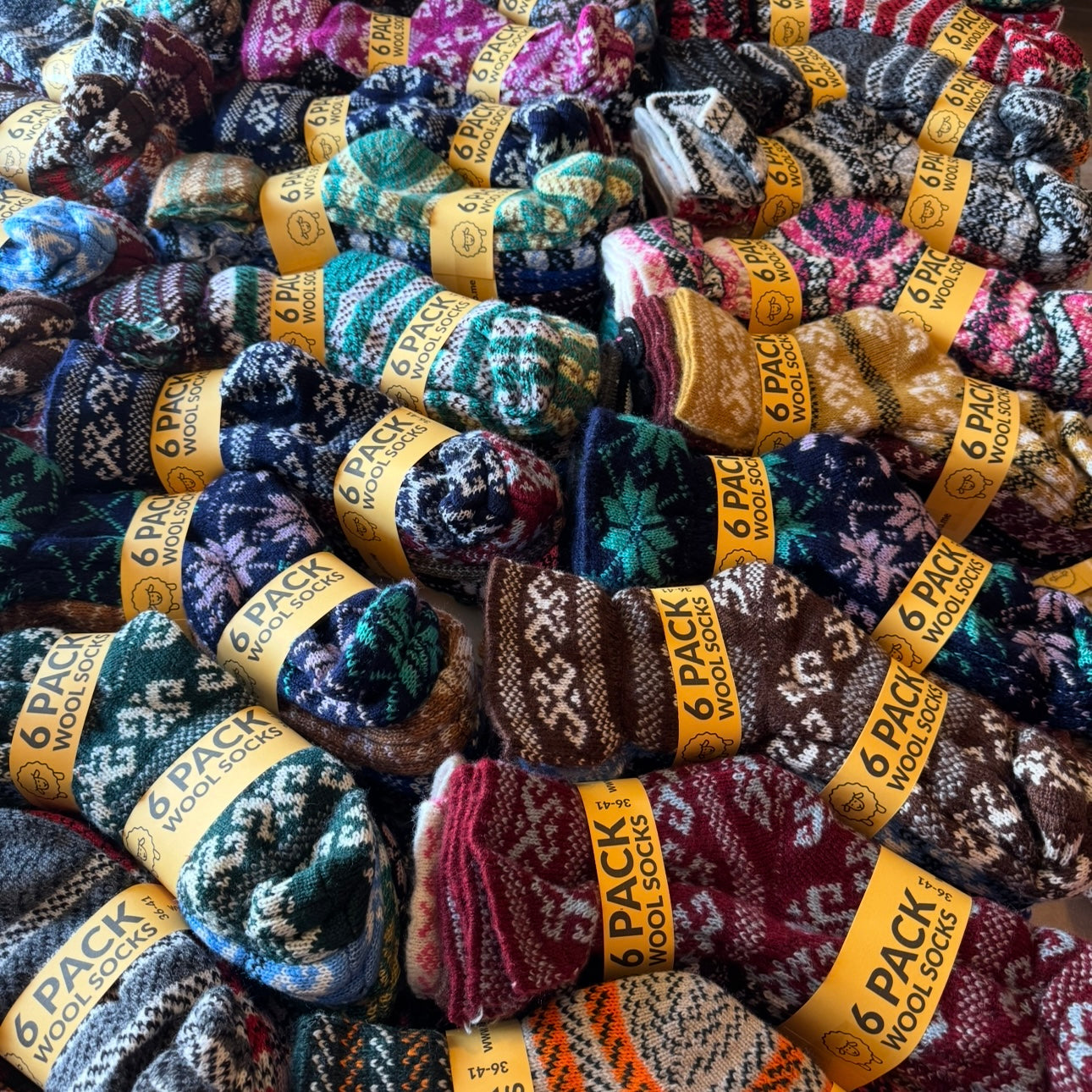 SET 6 pari ženskih vunenih papa 36-41