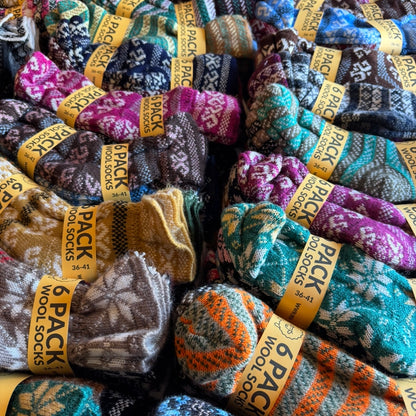 SET 6 pari ženskih vunenih papa 36-41