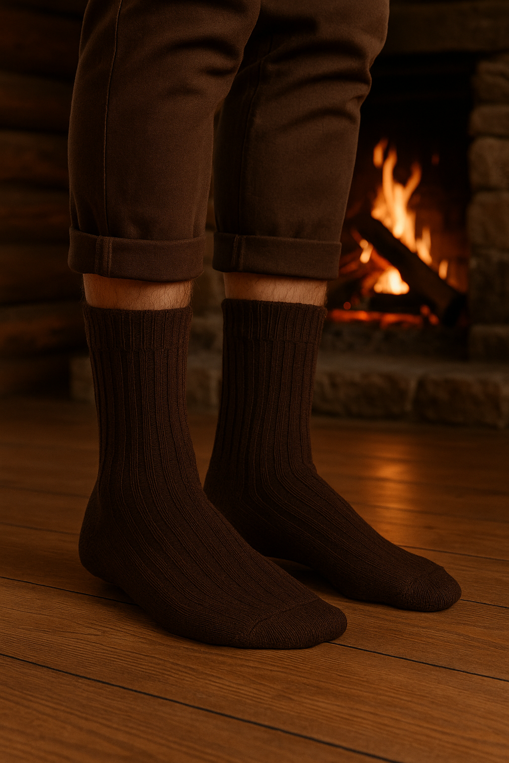 Muške tople vunene čarape standardne debljine